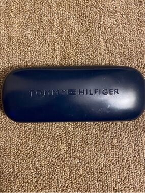 Tommy Hilfiger Navy Blue Hard Shell Eyeglasses/Sunglasses Case